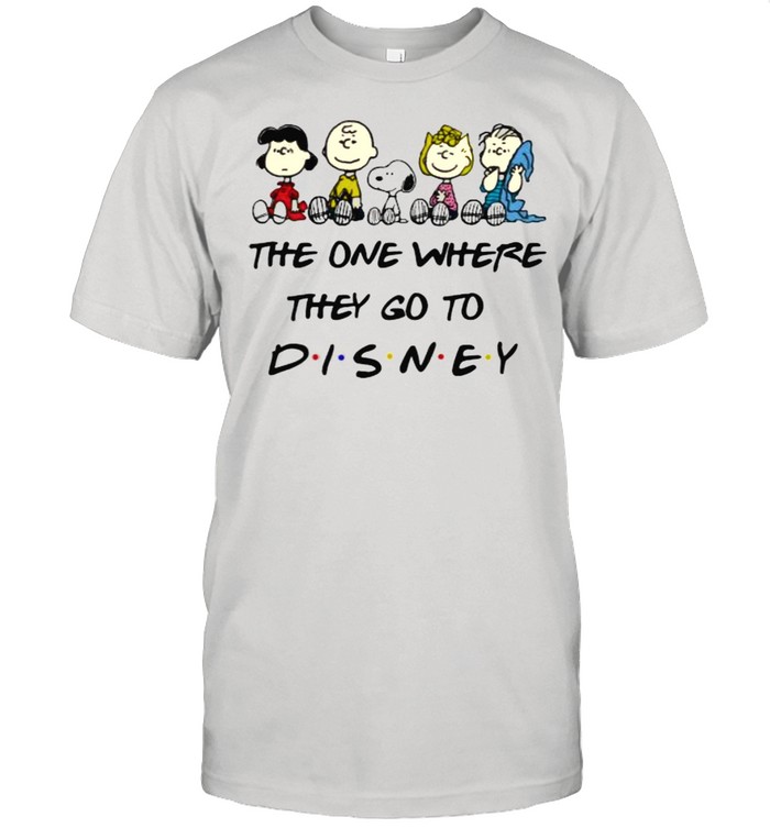 The One Where They Go To Disney Snoopy And Friends Peanuts Movie  Classic Men's T-shirt