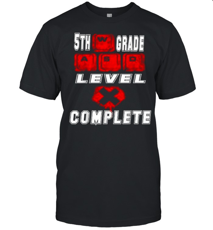 2021 5th Grade Level Complete Graduation Gamer Graduation Shirt