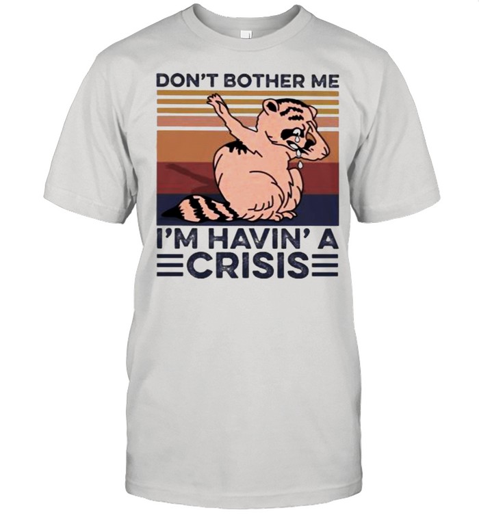 Don’t Brother Me I’m Havin’ A Crisis Raccoon Vintage Shirt