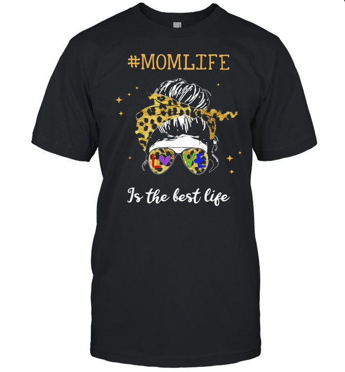 Mother Mom Life Is The Best Life Lepoard Shirt