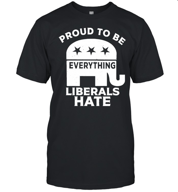 Proud to be everything Liberals hate shirt