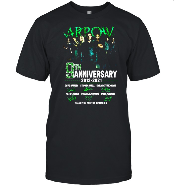Arpow 9th anniversary 2012 2021 thank you for the memories signatures shirt