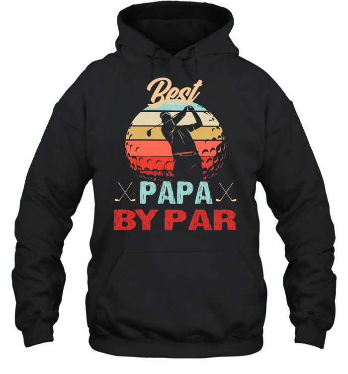 Best Papa by Par Golf Vintage  Unisex Hoodie