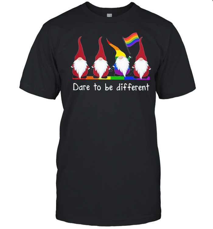 Love Gnomes Dare To Be Different Drawf LGBT shirt