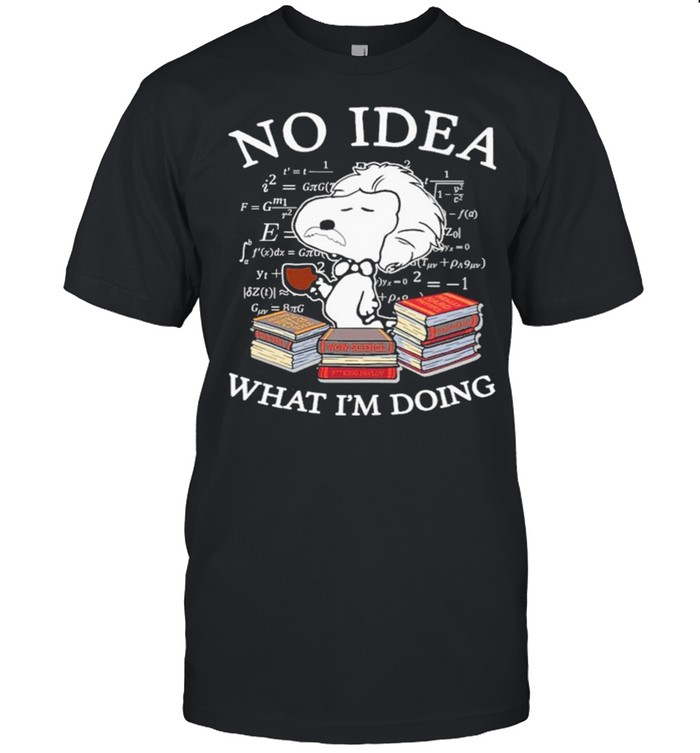 Snoopy Math No Idea what Im doing shirt