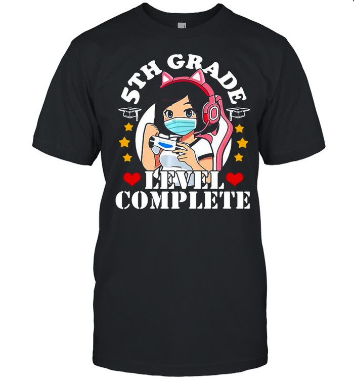 2021 5Th Grade Graduation Girl Loves Anime Gaming Girls T-shirt