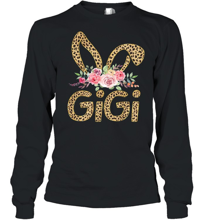 Flower GiGi Leopard Bunny shirt Long Sleeved T-shirt