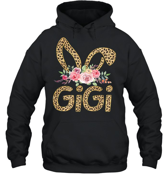 Flower GiGi Leopard Bunny shirt Unisex Hoodie