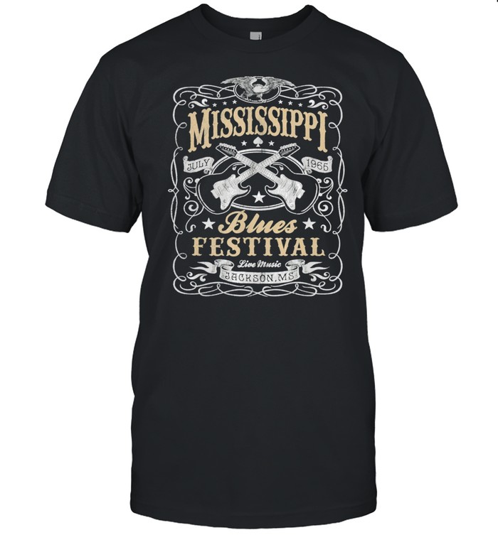Mississippi Rock Whiskey Concert Music Festival Guitar shirt
