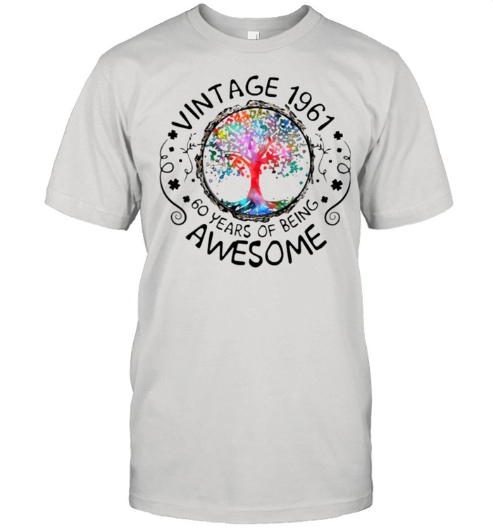 Vintage 1961 60 Years Of Being Awesome Shirt