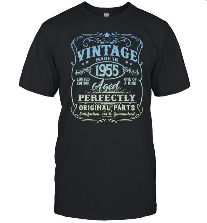 Vintage Made In 1955 Retro Classic 66th Birthday Party shirt