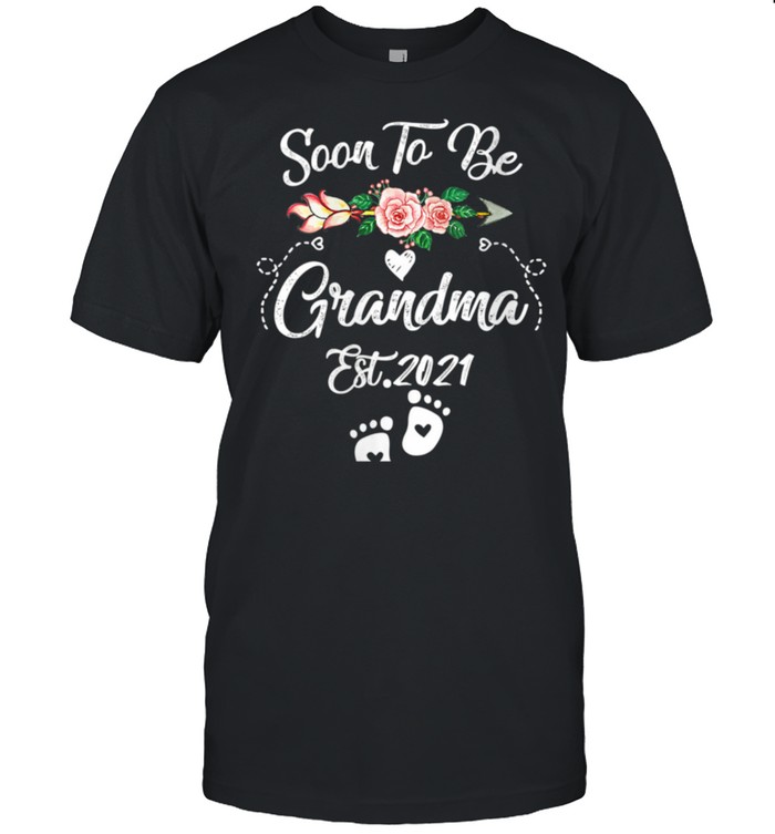 Womens Soon to be Grandma 2021 Mother’s Day For Grandma Pregnancy shirt