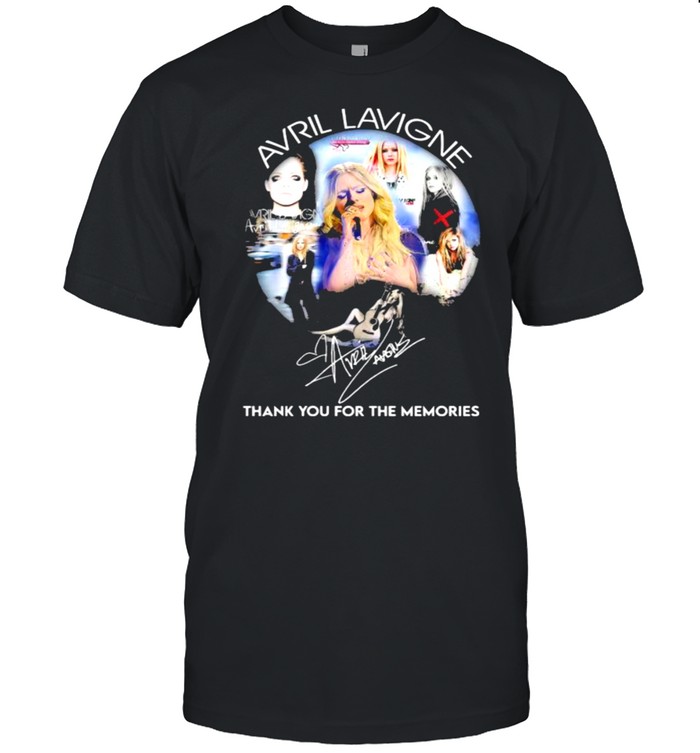 Avril Lavigne Thank You For The Memories Signature Shirt