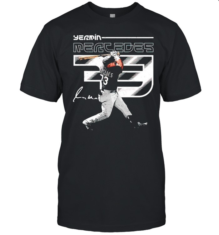 Chicago Baseball 73 Yermin Mercedes signature shirt