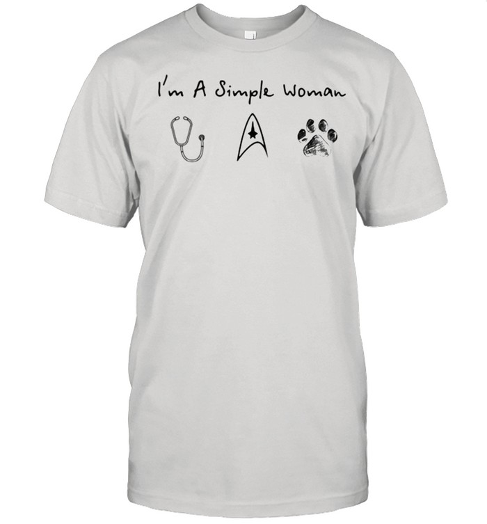 Im A Simple Woman Nurse St Dog Pet Shirt