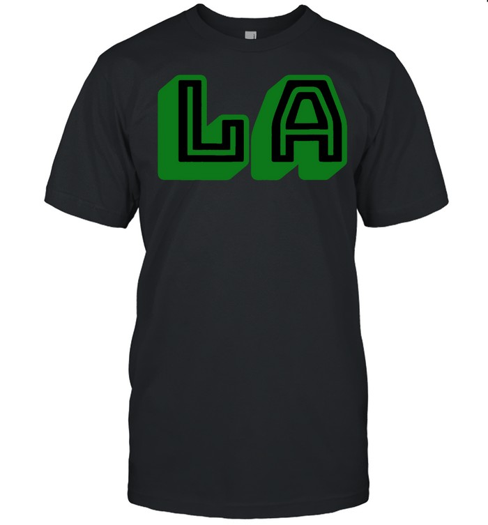 L.A Los Angeles LA Green shirt