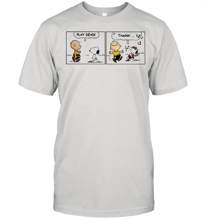 Snoopy And Charlie Brown Play Dead Truckin shirt