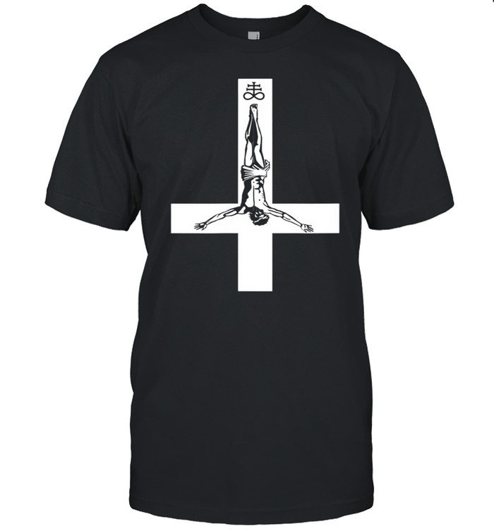 Satanic inverted Crucifixion Leviathan cross symbol 666 shirt Classic Men's T-shirt