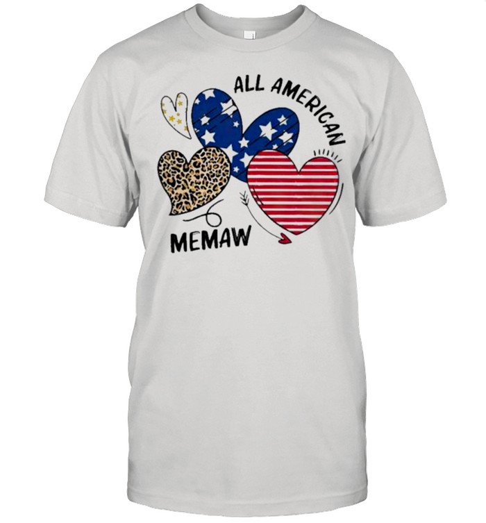 Heart All American Memaw shirt