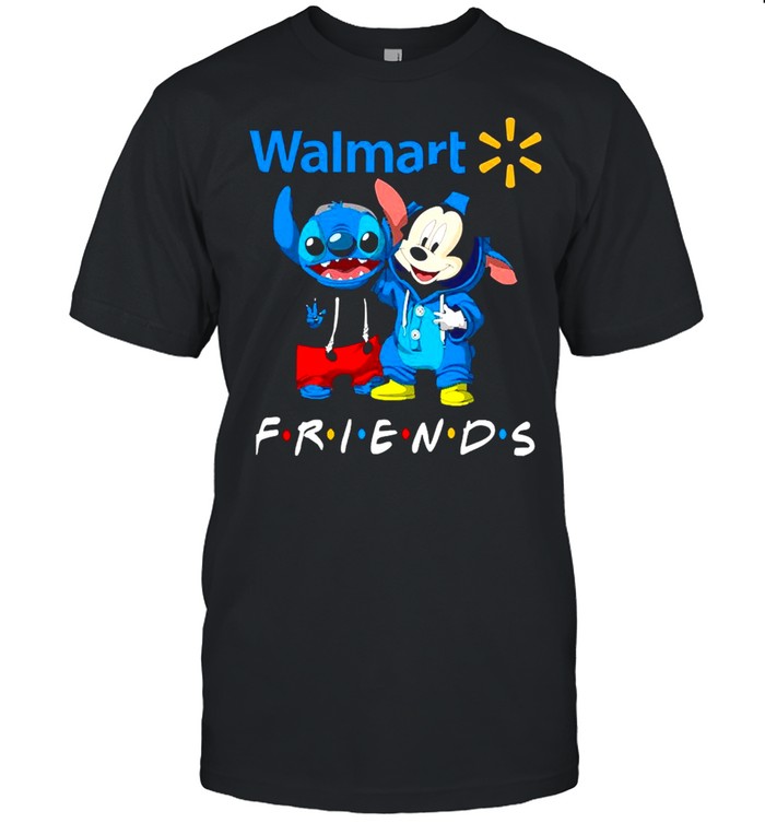 Baby Stitch And Mickey Mouse Walmart Friends Shirt