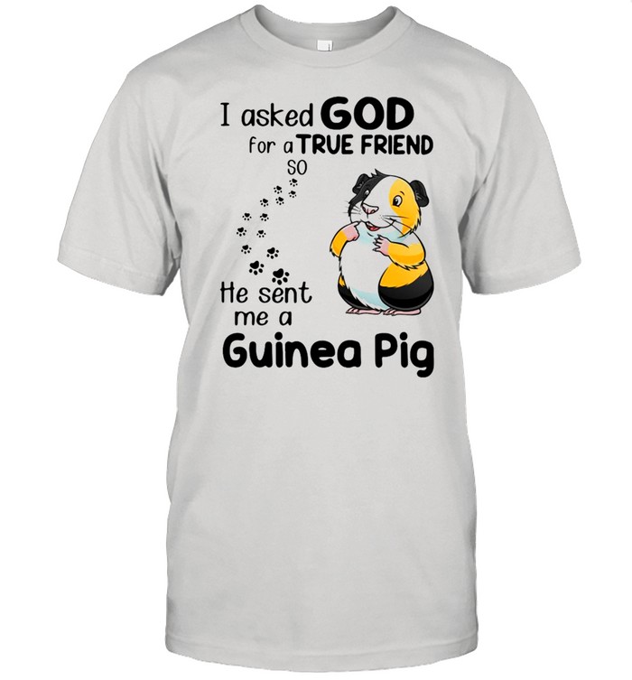 I Asked God For A True Friend So He Sent Me A Guinea Pig Shirt