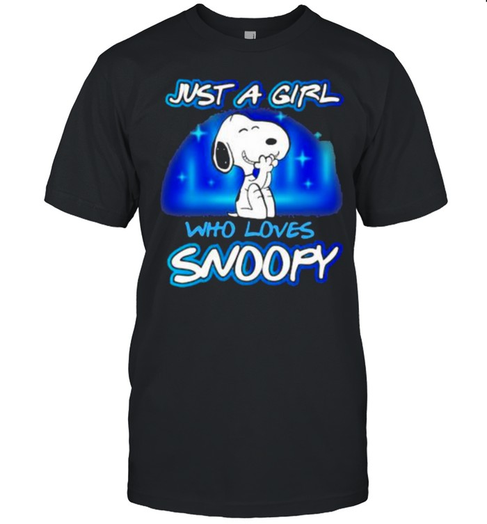 Just A Girl Who Loves Snoopy Shirt