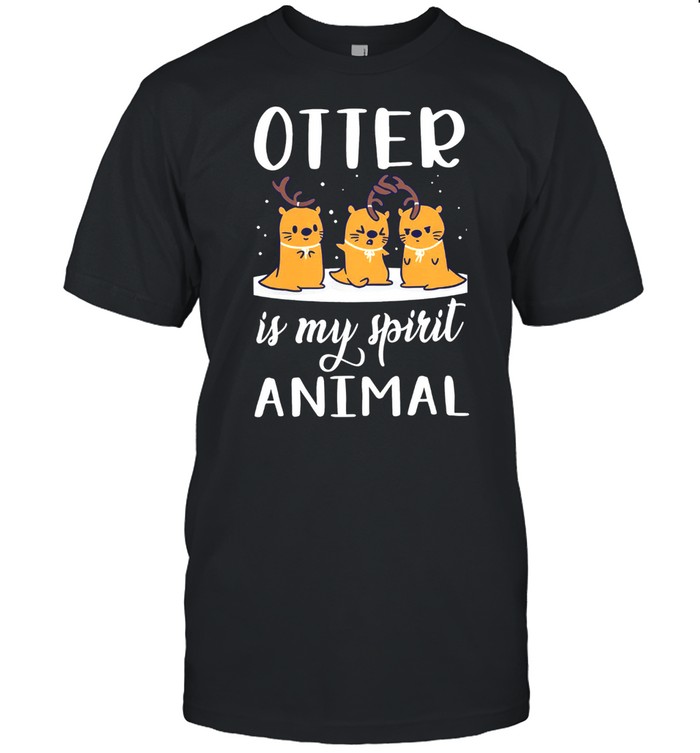 OTTER is my spirit animal christmas shirt gift Classic shirt