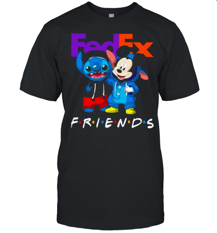 Logo Fedex Friends Stitch And Mickey Shirt