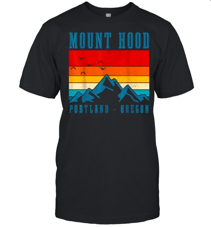 Mount Hood Portland Oregon Vintage Mountains PNW Hiking T-Shirt