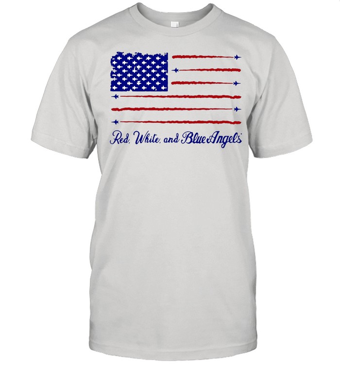 America flag Red white and blue Angels shirt