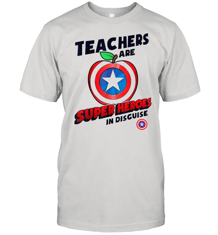 Captain America Apple Teachers Are Superheroes In Disguise T-shirt