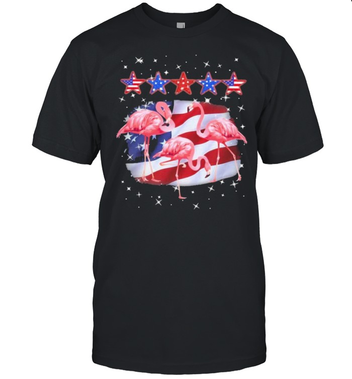 Flamingo five star america for flamingo lover shirt