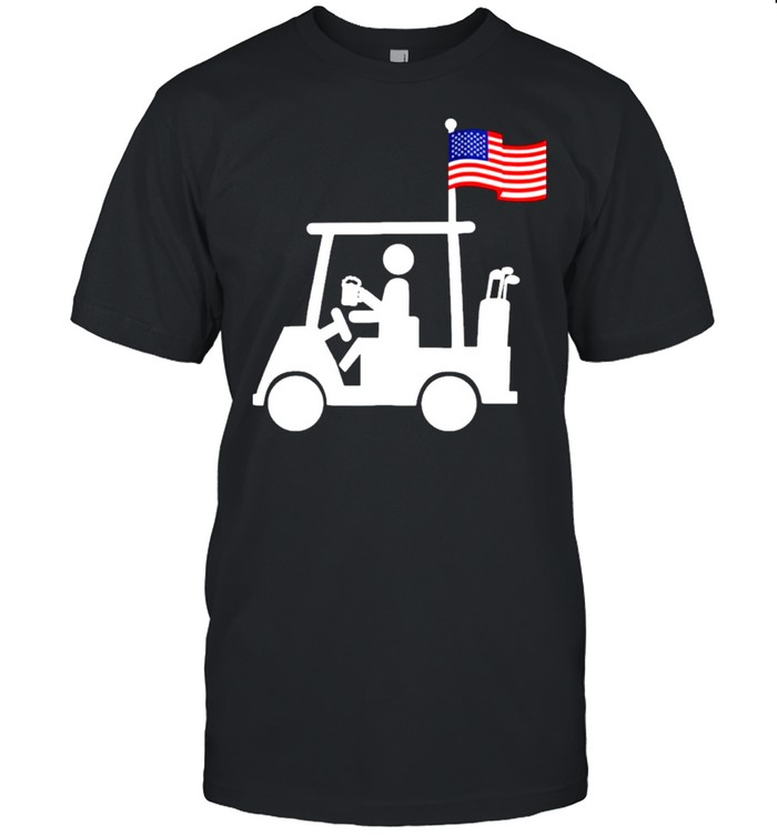 Golf Cart American flag shirt