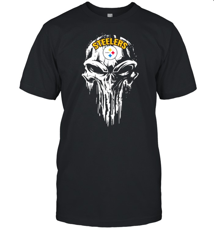 Skull With Steerlers Logo Shirt