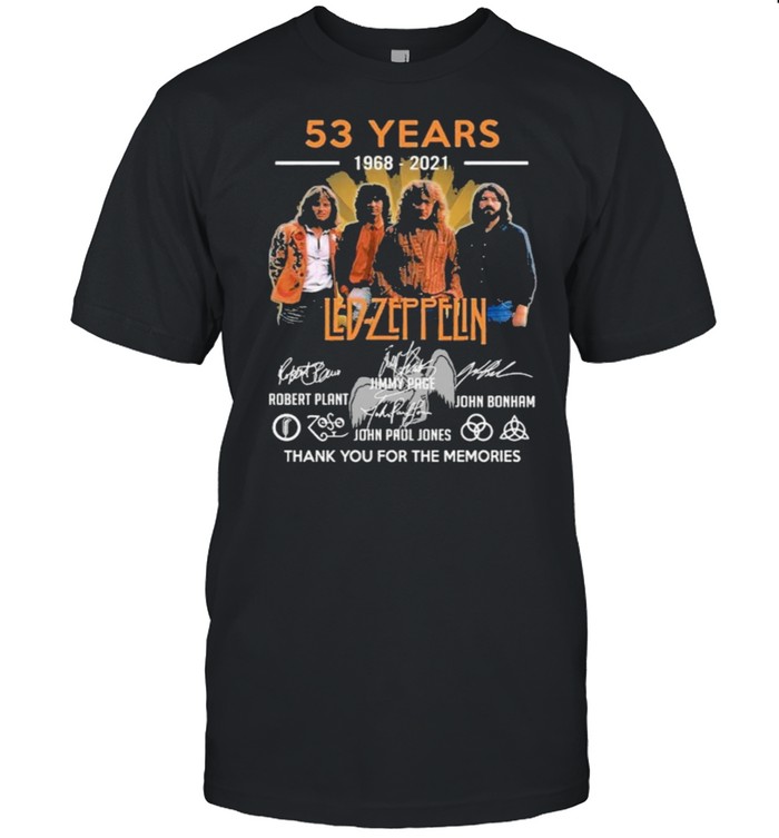 Thank you for the memories 53 years Led Zeppelin shirt