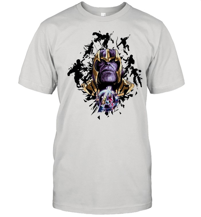 Thanos Avenger Endgame Heroes Purple Light T-shirt