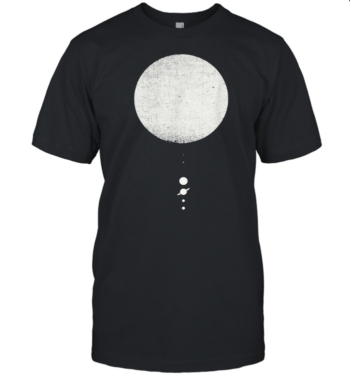 The Solar System Minimal Solar System Design shirt