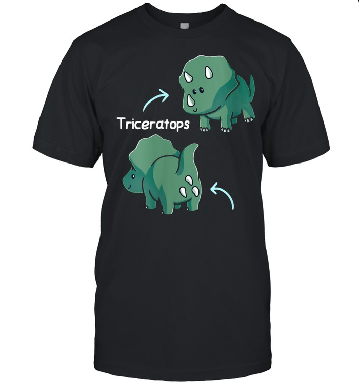 Triceratops Tricerabottoms Dinosaur Nerd Geek Dino shirt