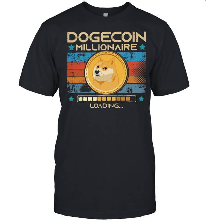 Dogecoin Millionaire Loading Dog Vintage Shirt