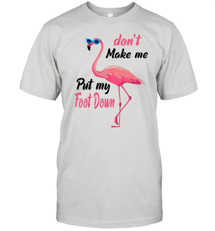 Flamingo Don’t Make Me Put My Foot Down shirt