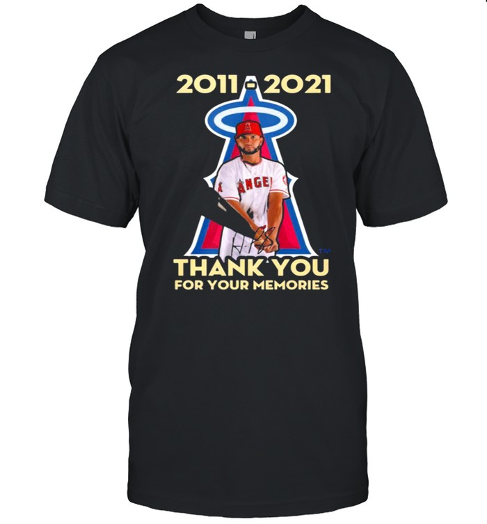 Albert Pujols 2011 2021 thank you for your memories shirt