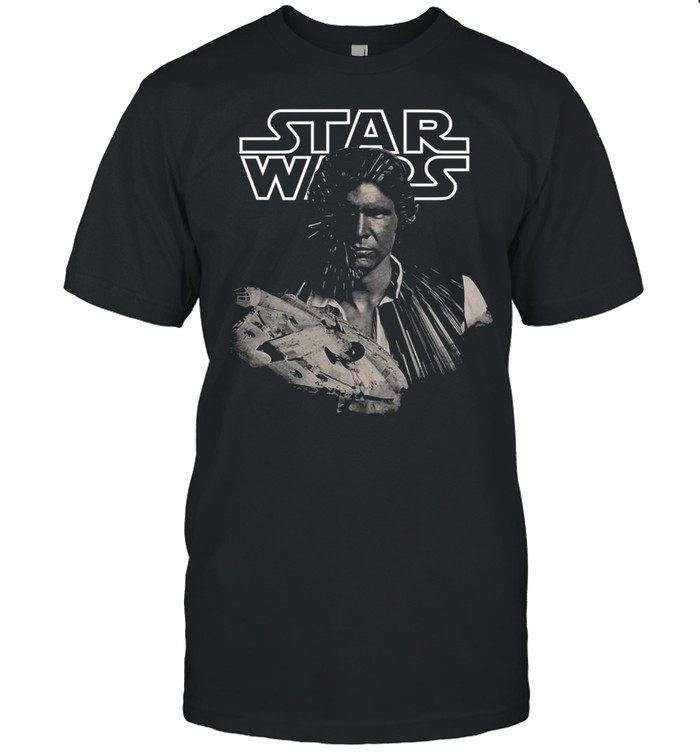 Star Wars Han Solo Millennium Falcon Portrait Shirt