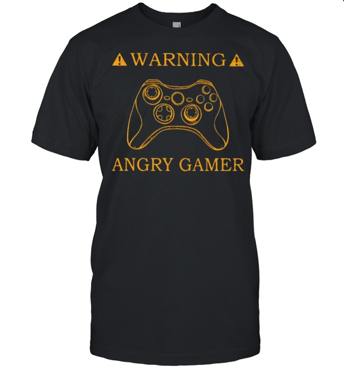 Warning Angry Gamer  Classic Men's T-shirt