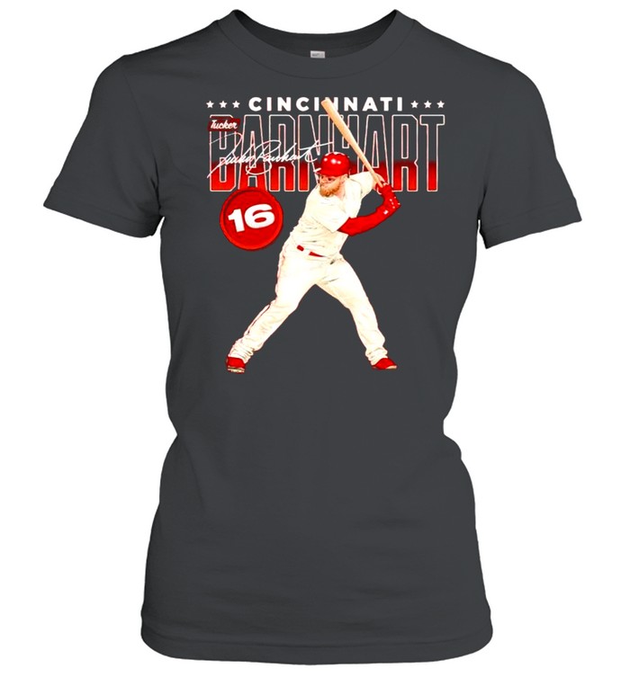 Cincinnati Baseball 16 Tucker Barnhart Swing signature shirt Classic Women's T-shirt