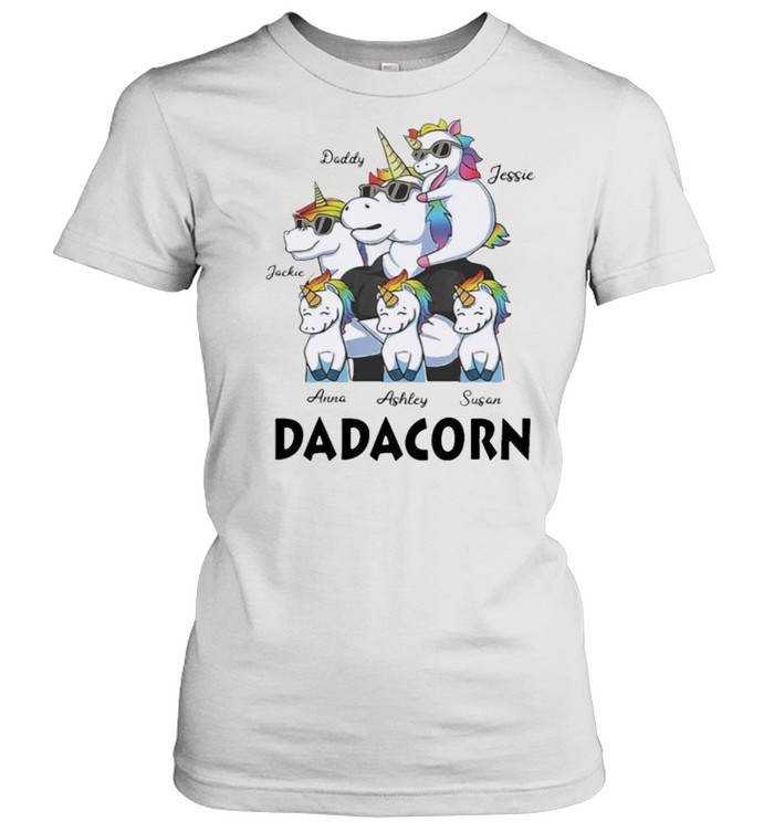 unicorn Dadacorn custom shirt Classic Women's T-shirt