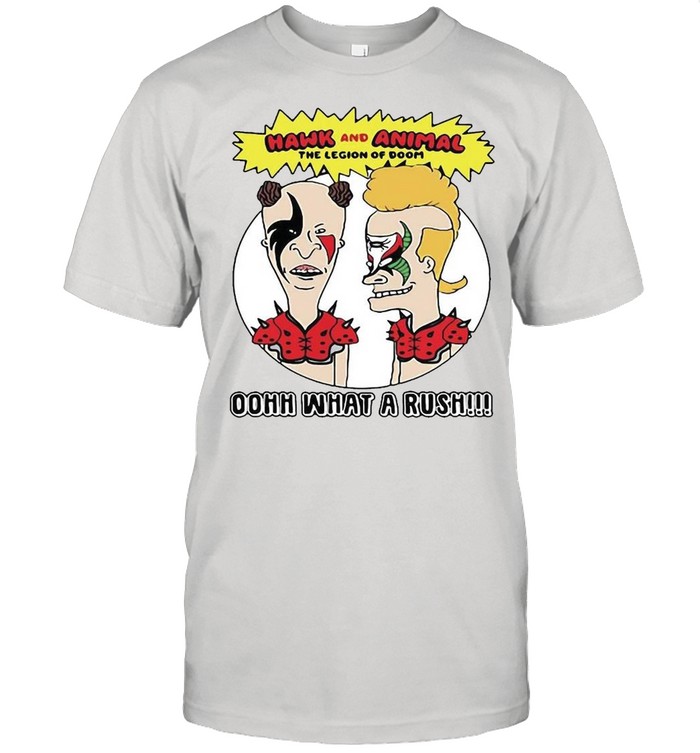 Beavis And Butthead Pro Wrestling Road Warriors Parody Shirt