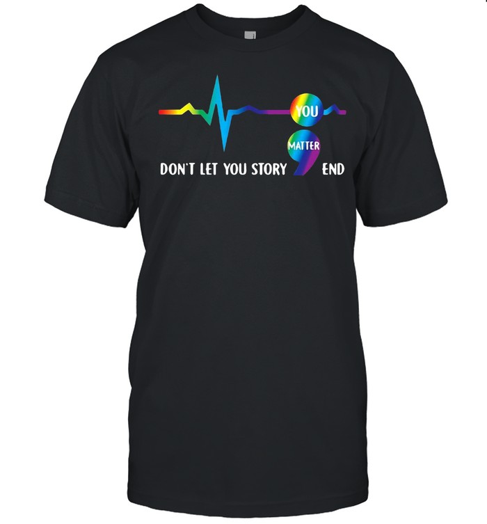 Semicolon Mental Health Awareness Suicide Prevention T-shirt