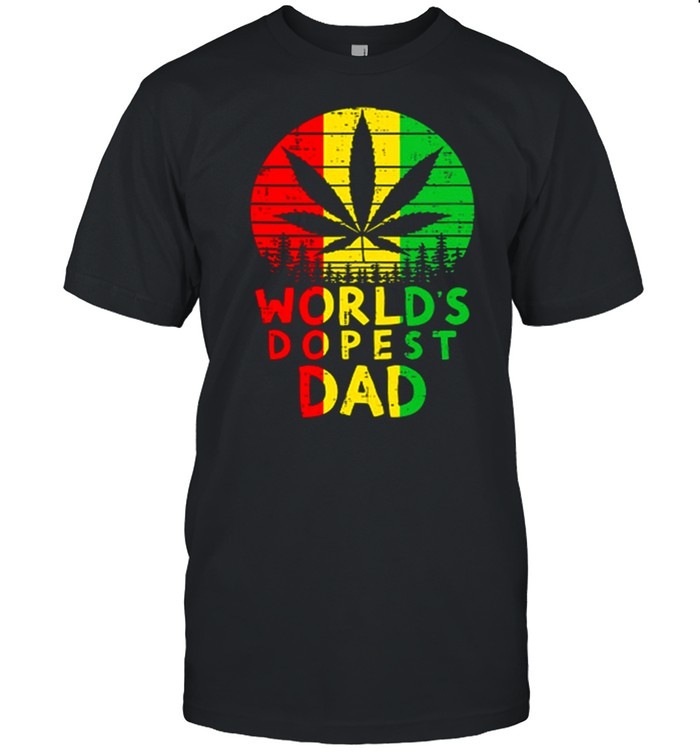 Weed Worlds Dopest Dad Vintage shirt