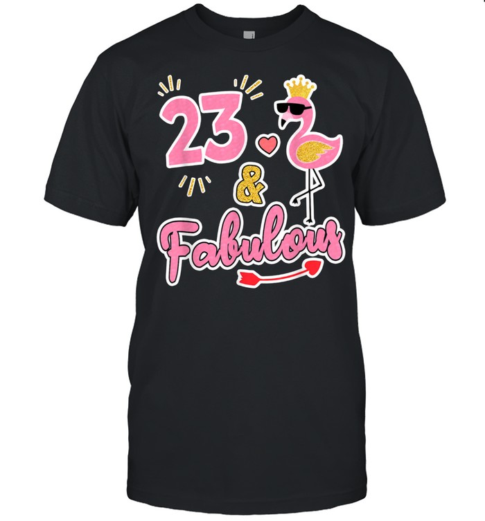 23 and fabulous 23 years old 23rd Birthday shirt