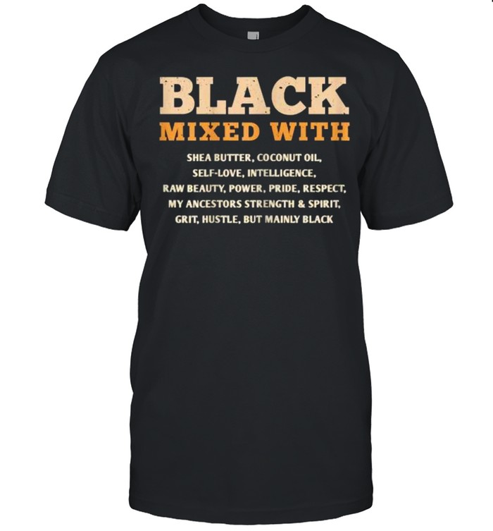 Black Mixed With African American Shirt